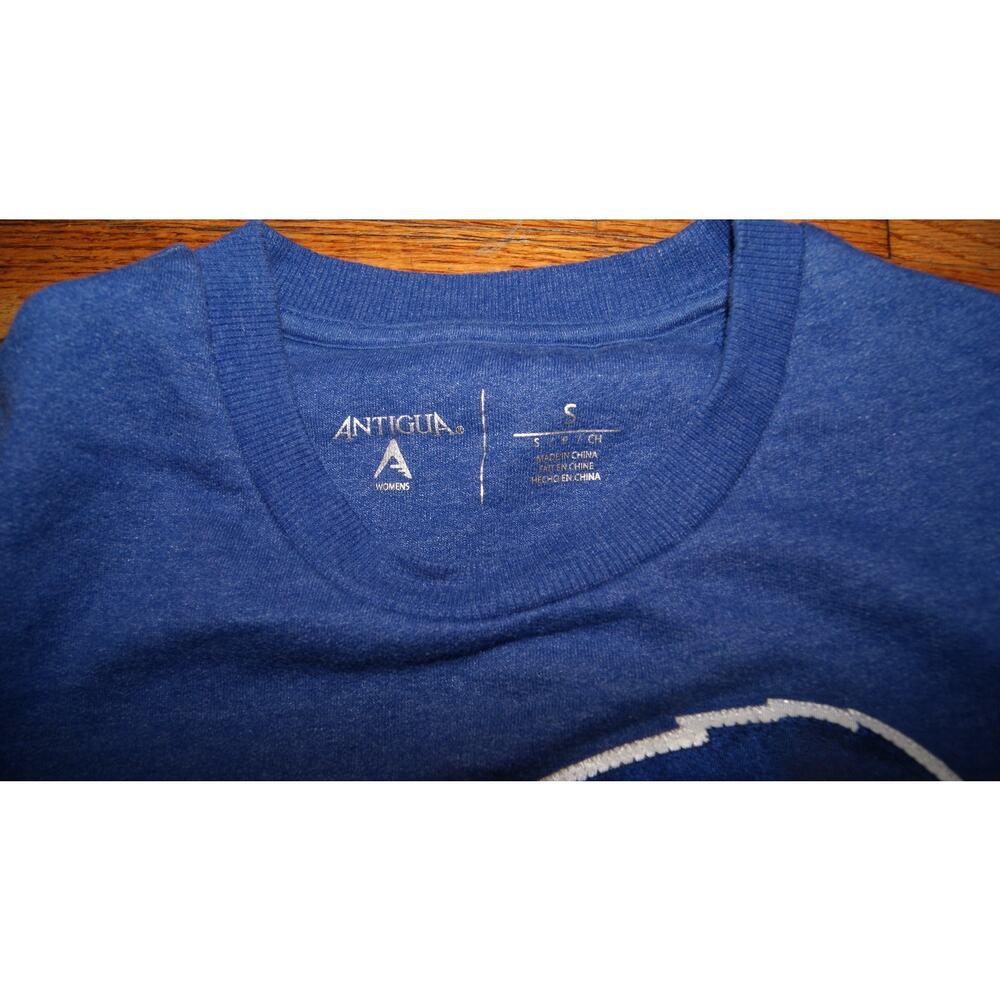 Buffalo Bills Womens Small Blue Crewneck Sweatshirt Antigua BIG Logo - Picture 3 of 8